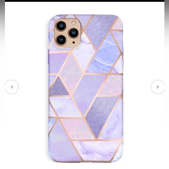 Velvet Caviar iPhone 11 Pro Max case in purple geometric marble - Picture 4 of 8